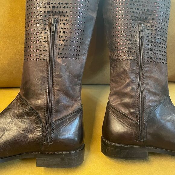 Matisse Boots Brown Leather “Cage” Sz 8 - Picture 5 of 10